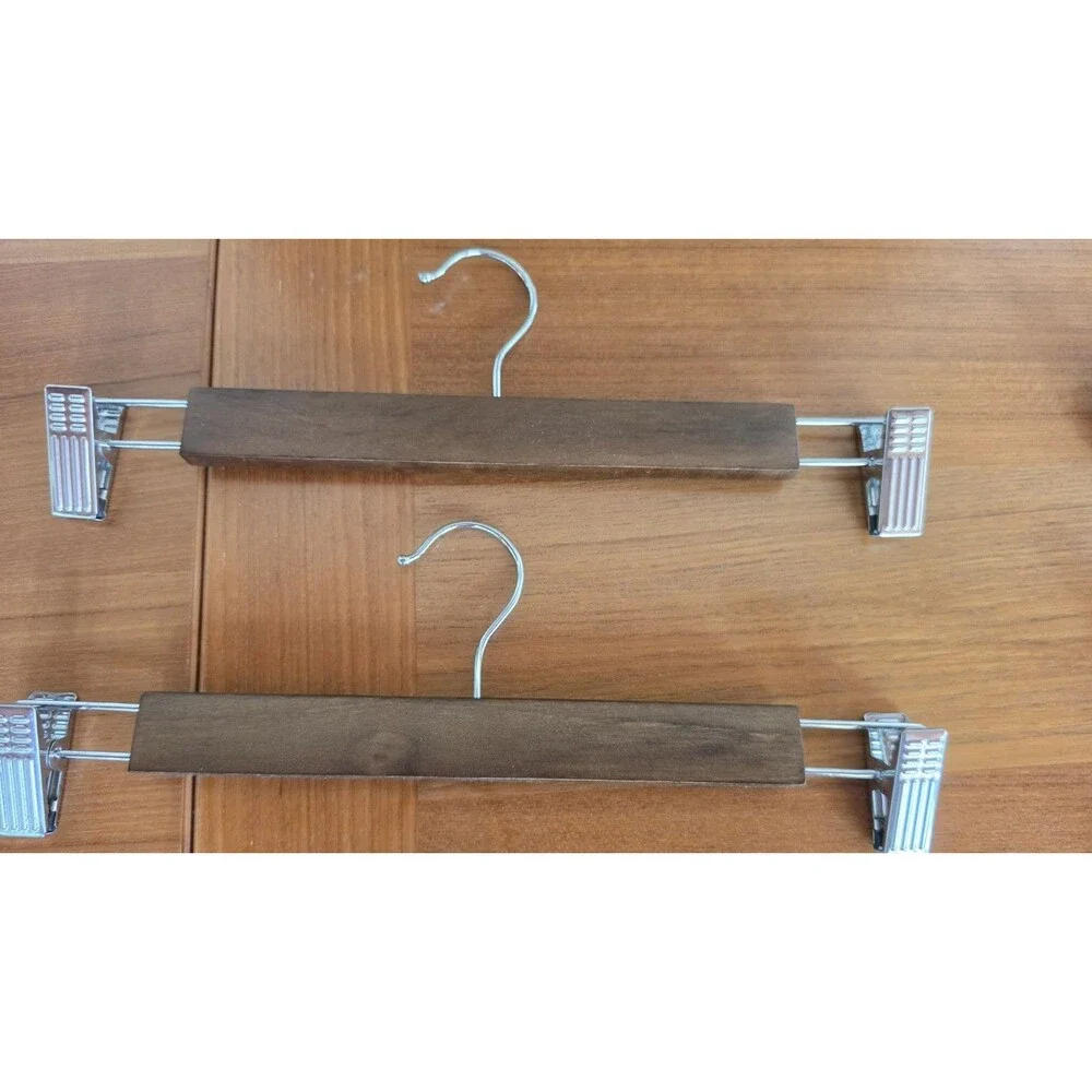 Pant Hangers Metal Wood Set Of 10